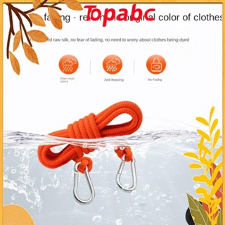 Top ราวตากผ้าโพลีเอสเตอร์ กันลม อเนกประสงค์ พร้อมตะขอ ความตึงสูง สีส้ม สําหรับในร่ม กลางแจ้ง