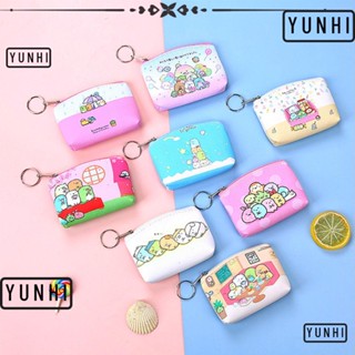 Yunhi San-X Sumikko Gurashi กระเป๋าใส่เหรียญ เด็กผู้ชาย กระเป๋าวัยรุ่น ลายการ์ตูน กระเป๋าสตางค์ มีซิป กระเป๋า