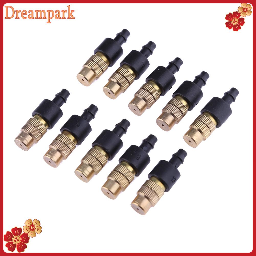 หัวสปริงเกลอร์ทองเหลือง PVC 4/7 สำหรับสวนชลประทาน 10 ชิ้น - รูปที่ 5