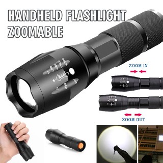 Super Bright L2 LED Searchlight Zoomable Handheld Flashlight 5Modes Portable