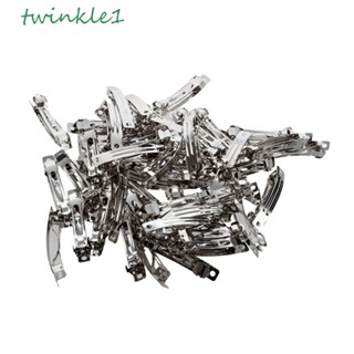 Twinkle1 กิ๊บติดผม ประดับโบว์ สีเงิน สไตล์ฝรั่งเศส