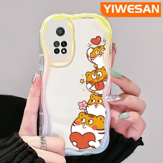 เคสโทรศัพท์มือถือแบบใส กันกระแทก ลายการ์ตูนเสือนําโชคน่ารัก สีสันสดใส สําหรับ Xiaomi 10T Pro Poco F3 Poco F4 Redmi K50 K40 Pro K40s