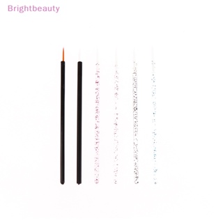 Brightbeauty แปรงแต่งหน้า แปรงเขียนคิ้ว อายไลเนอร์ ไนล่อน แบบใช้แล้วทิ้ง สีดํา 50 ชิ้น TH