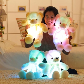 ตุ๊กตาหมีเท็ดดี้ เรืองแสง Led 30 ซม. ของเล่นตุ๊กตาฮาโลวีน ตุ๊กตาน่ารัก และตุ๊กตาหมีเรืองแสง สีสันสดใส และของขวัญวันเกิด