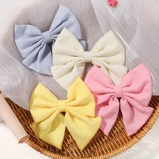 กิ๊บติดผมริบบิ้นโบว์น่ารัก 4.5 นิ้ว อุปกรณ์เสริม สําหรับเด็กผู้หญิง 1 ชิ้น ต่อชุด