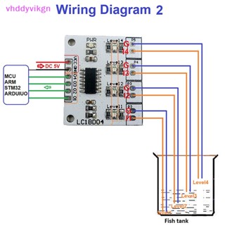 Vhdd บอร์ดเซนเซอร์วัดระดับน้ําดิจิทัล DC 5V 4 สําหรับตู้ปลา