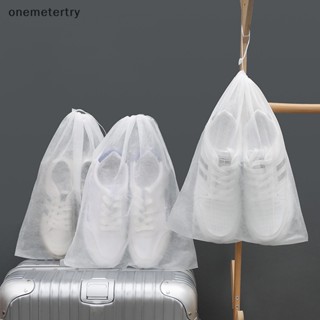 Onem กระเป๋าเก็บรองเท้า กันฝุ่น สีเหลือง ใช้ซ้ําได้ แบบพกพา 5 ชิ้น