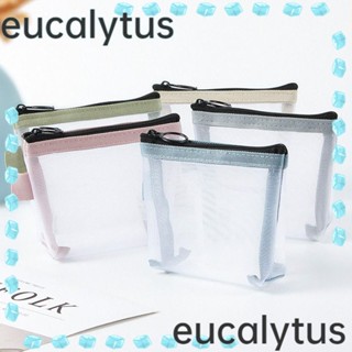 Eucalytus1 กระเป๋าใส่เหรียญ ขนาดเล็ก สําหรับใส่บัตรเครดิต หูฟัง 3 ชิ้น