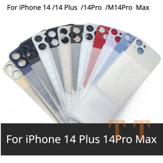 ฝาครอบแบตเตอรี่ด้านหลัง 3 เมตร พร้อมเทป 3 เมตร แบบเปลี่ยน สําหรับ iPhone 14 Plus 14Pro Max