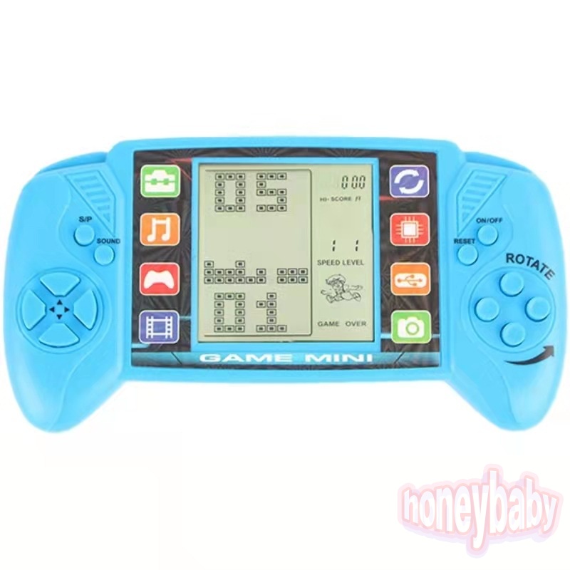 พร้อมส่ง เกมคอนโซลกดกดคละสี ของเล่นเด็ก ของเล่นใส่ถ่าน เกมกดคลาสสิก เกมพกพามือถือ Tetris Classic Game Machine