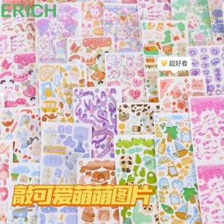 Erich สติกเกอร์อัลบั้ม Kawaii 60 แผ่น สําหรับตกแต่งสมุดภาพ 60 ชิ้น