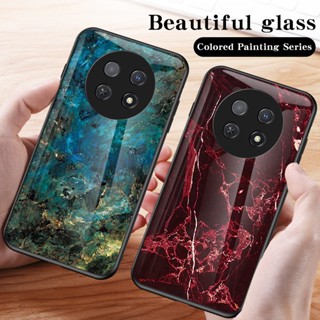 เคสโทรศัพท์มือถือกระจกนิรภัย ลายหินอ่อน สําหรับ Hauwei Nova Y91 NovaY91 Y71
