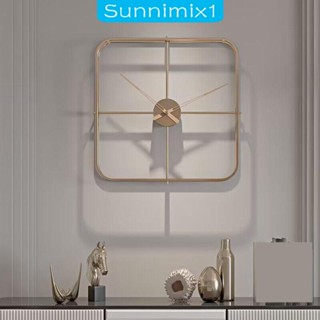 [Sunnimix1] นาฬิกาแขวนผนัง กรอบเหล็ก ทนทาน สําหรับตกแต่งห้องนั่งเล่น คาเฟ่ ห้องน้ํา