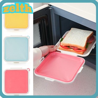Zelth กล่องซิลิโคน ใส่แซนวิช ขนมปัง แซนวิช ไร้ BPA ใช้ซ้ําได้