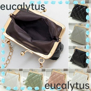 Eucalytus1 กระเป๋าสะพายข้าง กระเป๋าถือ ใส่โทรศัพท์มือถือ แต่งสายโซ่ สําหรับผู้หญิง