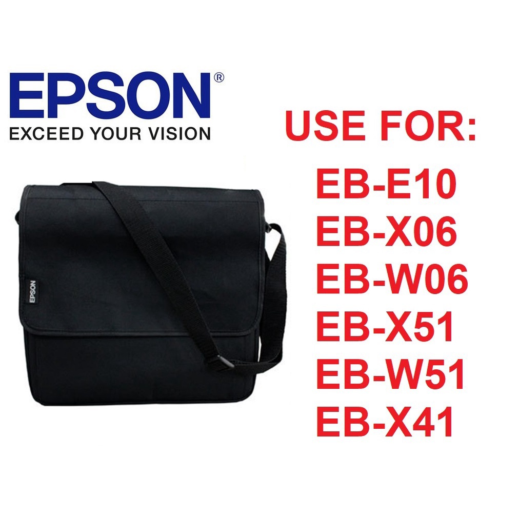 Epson กระเป๋าโปรเจคเตอร์ แบบนิ่ม EB-E10 X06 W06 X51 W51 EPSON EB-E10 EB-X41 EB-X06 EB-W06 X05