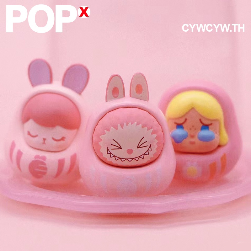Crybaby โมเดลตุ๊กตาอนิเมะ Mart pop bean Dharma series kawaii ของเล่นสําหรับเด็ก