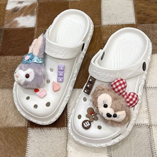 การ์ตูน Duffy Bear Jibits Croc ชุดโบว์ ลูกอม Jibbits Charm Stella Lou Jibitz Crocks สําหรับผู้หญิง อุปกรณ์เสริมรองเท้า จี้รองเท้า หมุดตกแต่ง