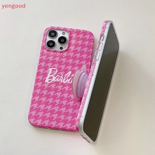 (YGD) เคสป้องกันโทรศัพท์มือถือ แบบนิ่ม ลายบาร์บี้ สีชมพู สําหรับ Iphone 1112 Promax 1314