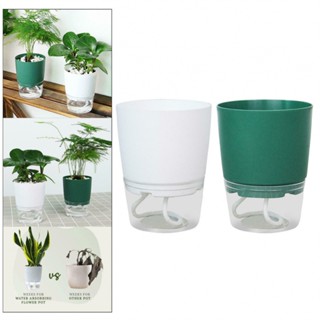 Plant Pot African Double Layer Garden Planter Plastic Resin Self Watering