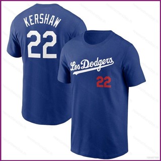 เสื้อยืดแขนสั้น พิมพ์ลาย NP2 MLB Dodgers Kershaw Betts พลัสไซซ์ สําหรับผู้ชาย และผู้หญิง PN2