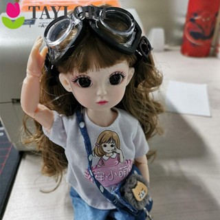 Taylor1 แว่นตาว่ายน้ํา หนัง PU 1/6 BJD สําหรับตุ๊กตา