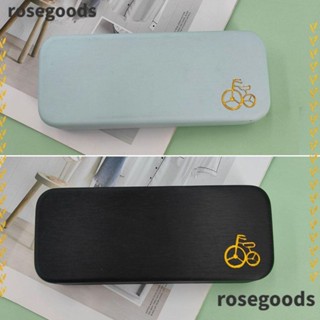 Rosegoods1 สายตาสั้น แว่นตา , ป้องกันแว่นตา PU กล่องแว่นตา, กล่องสี่เหลี่ยม แบบพกพา ที่เก็บแว่นตากันแดด ผู้ชาย ผู้หญิง