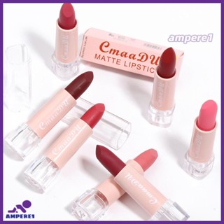 Cmaadu 15 สีลิปสติกเนื้อด้านลิปสติกให้ความชุ่มชื้นกันน้ำลิปกลอสเคลือบลิปกลอสลิปทิ้นท์แต่งหน้าทาปาก -AME1