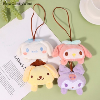 Blowgentlywind สติกเกอร์พวงกุญแจ จี้ตุ๊กตา Sanrio Name Cinnamoroll Melody Kulomi น่ารัก กันหาย สําหรับตกแต่งกระเป๋า