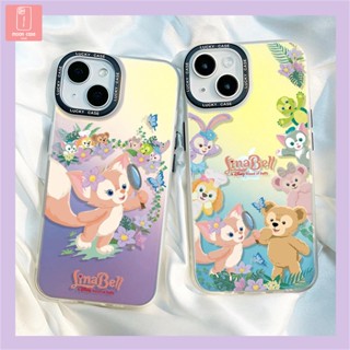 【ส่งจากไทย】เคสไอโฟนรูปหมีกระต่ายเลเซอร์เข้ากันได้กับ iPhone 12 13 14 Pro Max 13 12 11 XSMax XR X XS