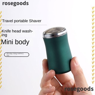 Rosegoods1 เครื่องโกนหนวดไฟฟ้า ขนาดเล็ก เพื่อความงาม เดินทางด้วยตนเอง อุปกรณ์มีดโกนหนวดเครา