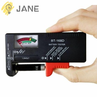 Jane เครื่องทดสอบแรงดันไฟฟ้าแบตเตอรี่ดิจิทัล AAA C D 9V 1.5V BT-168