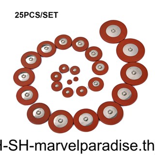 แผ่นหนังเทเนอร์แซกโซโฟน ทรงกลม ขนาดเล็ก หลายขนาด แบบเปลี่ยน สําหรับซ่อมแซมเครื่องดนตรี 25 ชิ้น