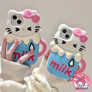 เคสโทรศัพท์มือถือ ซิลิโคนนิ่ม TPU กันกระแทก ลายเฮลโลคิตตี 3D น่ารัก สําหรับ iPhone 14 13 12 11 Pro Max