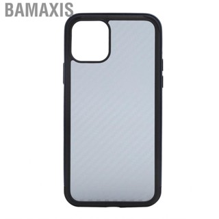 Bamaxis SULADA Mobile Phone Covers Fiber Texture Metal Frame Full Body Case for iPhone 11Pro