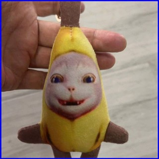 Gp1 Tik Tok Hot Crying Banana Cat ตุ๊กตากล้วย เสียงตลก วีโอซ ยัดไส้ ของเล่นสําหรับเด็ก พวงกุญแจ กระเป๋า จี้ ของขวัญ PG1