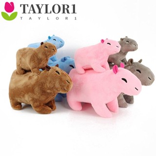 Taylor1 ของเล่นตุ๊กตานุ่ม รูปการ์ตูนหนู Capybara น่ารัก ของขวัญคริสต์มาส สําหรับตกแต่งบ้าน