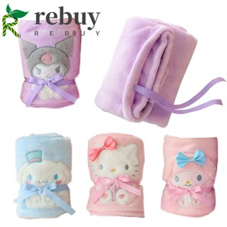 Rebuy ผ้าห่ม ผ้ากํามะหยี่ ลายอนิเมะ Kawaii พร้อมสายรัด สําหรับเด็ก