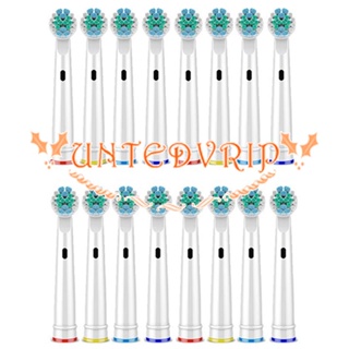 หัวแปรงสีฟันไฟฟ้า แบบเปลี่ยน สําหรับ Oral B Sensitive Brush Heads Bristles D25 D30 D32 4739 3709 16 ชิ้น