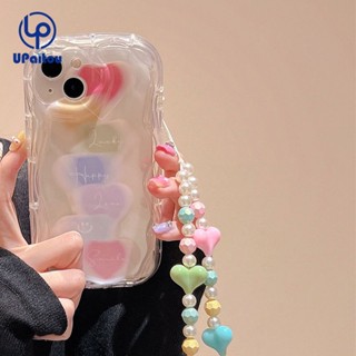 Huawei Nova 5T 7i 7 7se 8 8se 9 10 Pro Mate 30 40 Pro P30 P40 P50 P60 Pro การ์ตูนน่ารัก สายรุ้ง หัวใจ เคสโทรศัพท์ + โซ่ ฝาครอบป้องกัน