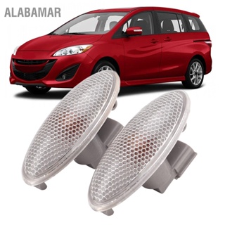 ALABAMAR ไฟเลี้ยวด้านข้าง 2 ชิ้นไฟเลี้ยวสีเหลืองอำพันสำหรับ Corolla Camry Yaris RAV4