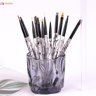 วัสดุเพ้นท์เล็บ Nail Enhancement Pen Nail Art Pen Set Nail Decoration Gradient Pen Light Therapy Pen veemm