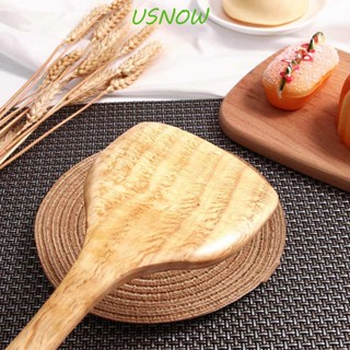 Usnow ไม้พายไม้ไผ่ ไม่ติดกระทะ สําหรับทอดสเต็ก ปลา