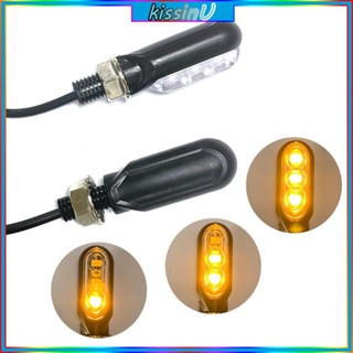 Kiss ไฟกระพริบ LED 12V สําหรับรถจักรยานยนต์