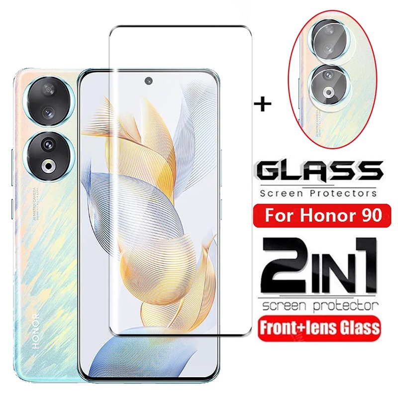 สําหรับ Honor 90 กระจกนิรภัยสําหรับ Honor 90 Lite 70 Pro Pro + 60 50 Lite SE X9b X9A 5G Full Coverage ป้องกันหน้าจอฟิล์มแก้ว