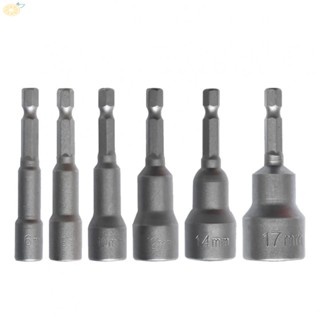 【VARSTR】Hex Socket Nut 6-17mm Impact 65mm Hex Shank Drill Bit Set Quick Adapter