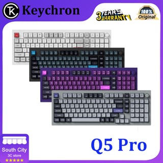 Keychron Q5 Pro Custom Gasket Bluetooth Mechanical keyboard knob VIA QMK100 key CNC aluminum dual mode