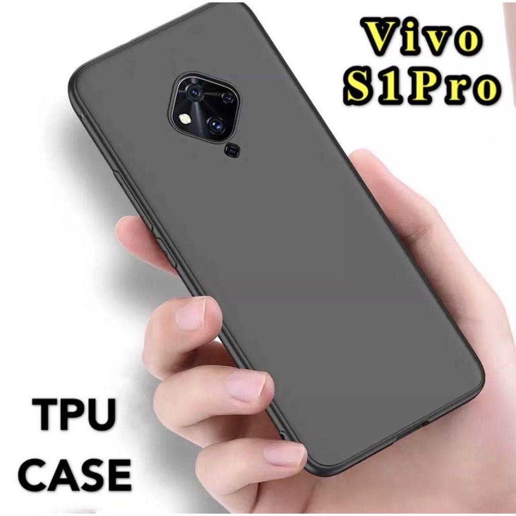 เคส Vivo S1 Pro สำหรับวีโว่ ซิลิโคนสีดำ กันกระแทก นิ่ม TPU Case