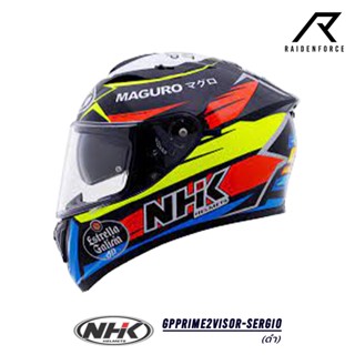 หมวกกันน็อค NHK GPPrime2Visor-Sergio ดำ