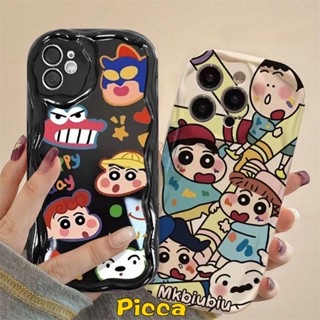 เคสโทรศัพท์มือถือ ขอบโค้ง ลายหนังจระเข้ชินจัง 3D สําหรับ Samsung A12 A50 A31 A32 A34 A10s A03 A14 A11A13 A33 A20 A04 A03s A54 A04E A52 A53 A30 A20s A02s A23 A51 A24 A04s A52s A21s A50s